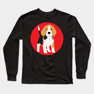 Beagle Cartoon Long Sleeve T-Shirt